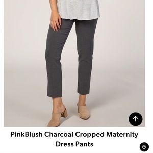PinkBlush Cropped Charcoal Pant